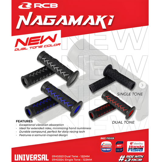 RCB Nagamaki HandleBar Grips - Dual Tone