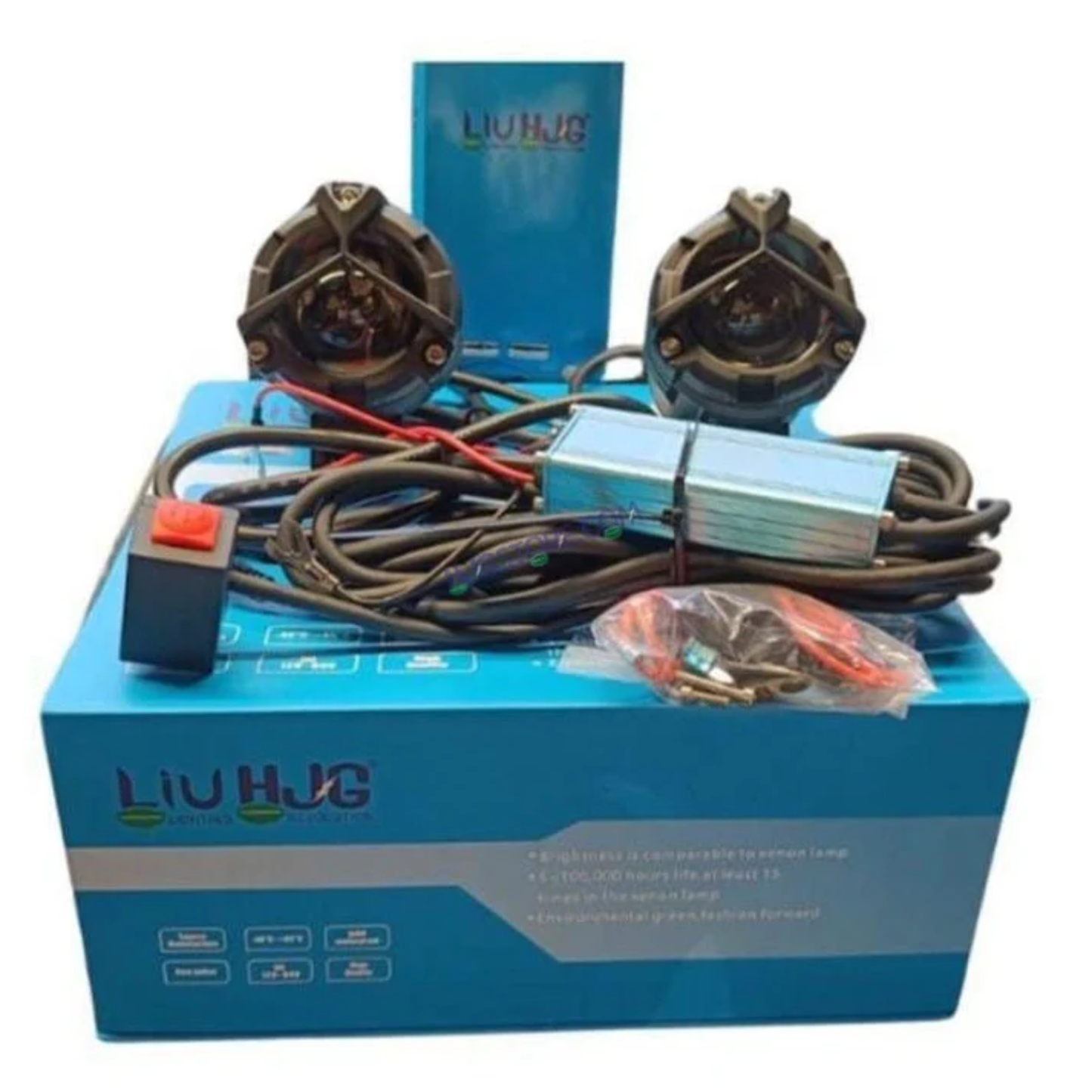 HJG Mercedes Y Lens Foglight with Wiring Harness Kit Ultra Wide Dual Intensity