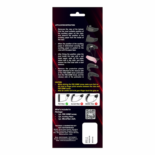 TECZA AUTOCARE FOG GONE LENSES UNIVERSAL FIT