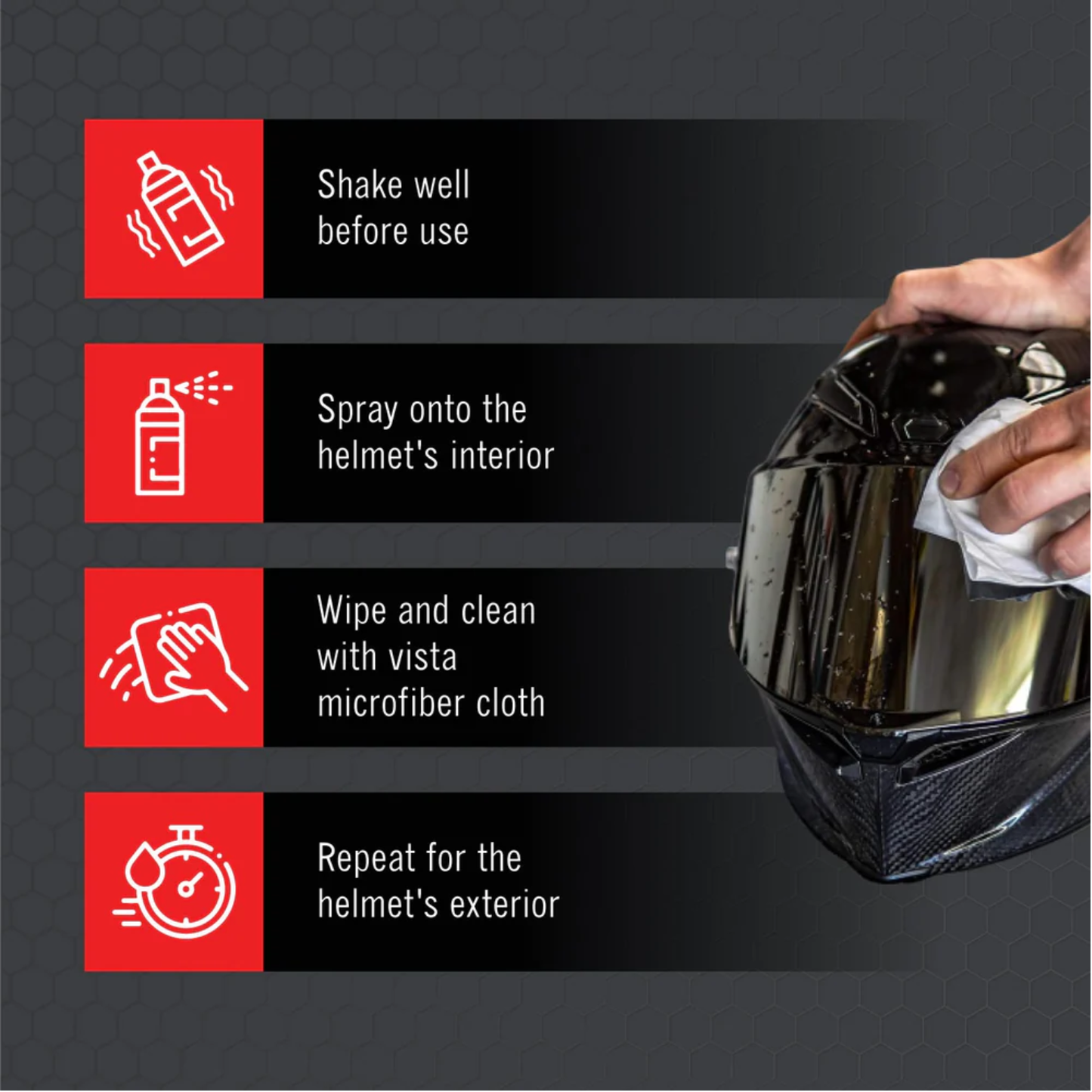 VISTA AUTO HELMET KLEEN 125 ML