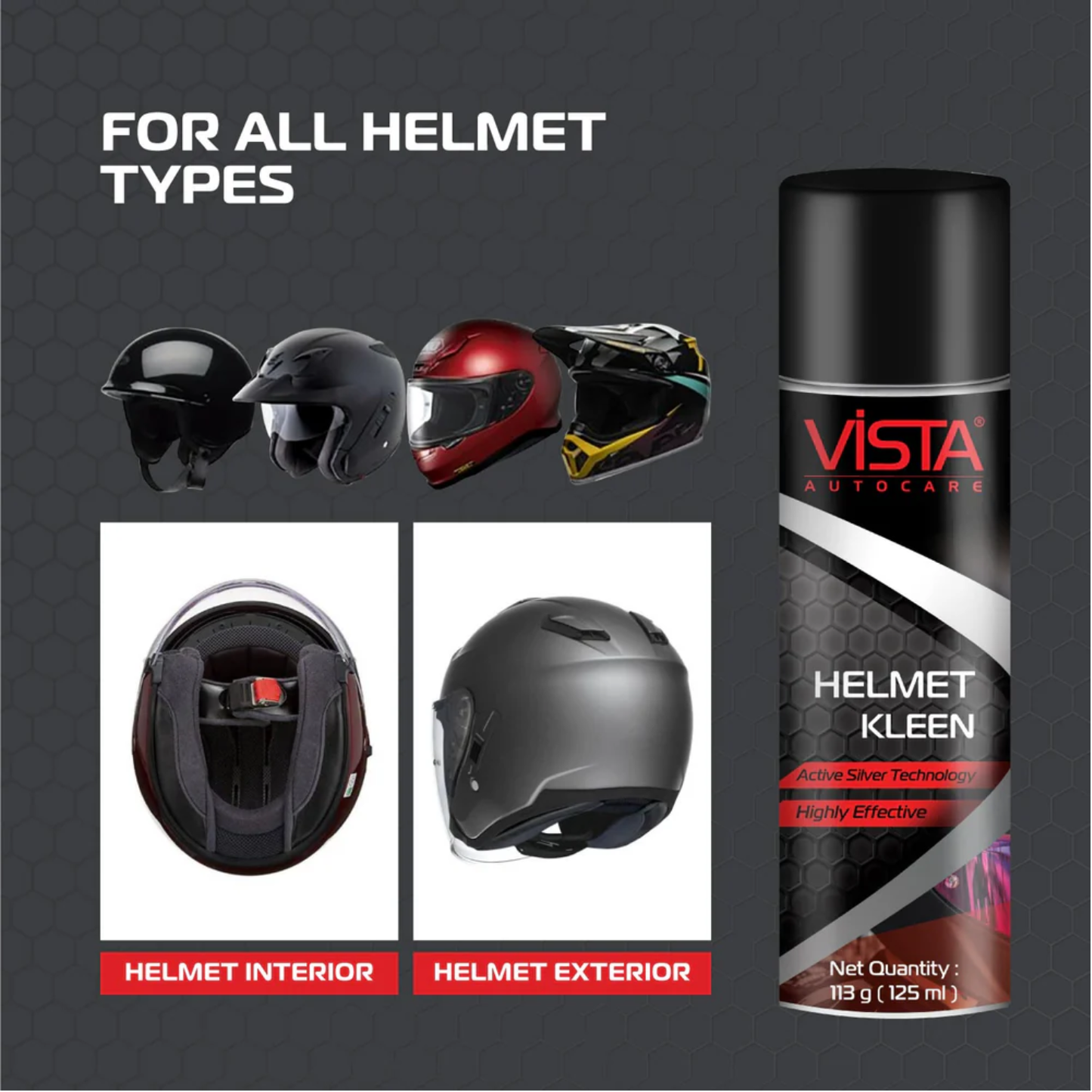 VISTA AUTO HELMET KLEEN 125 ML