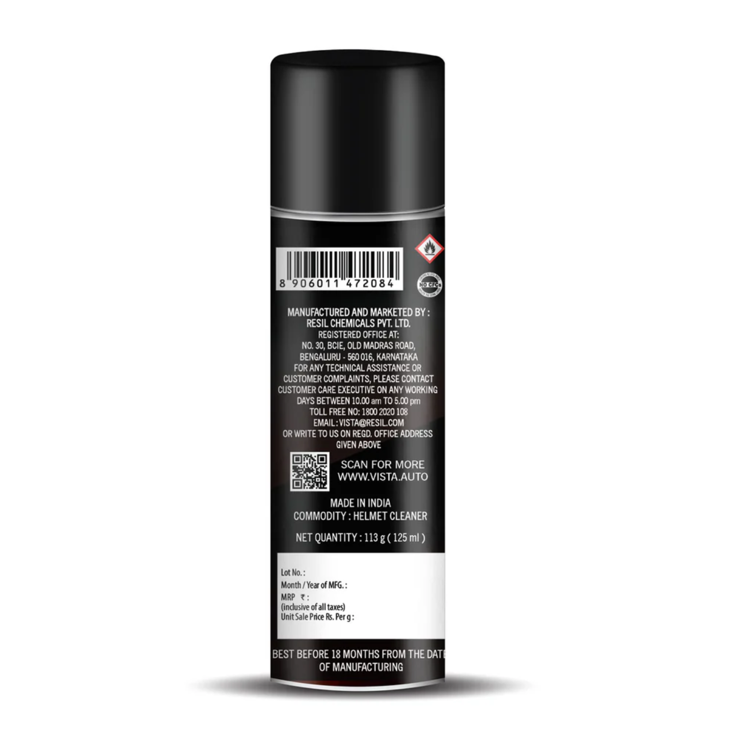 VISTA AUTO HELMET KLEEN 125 ML