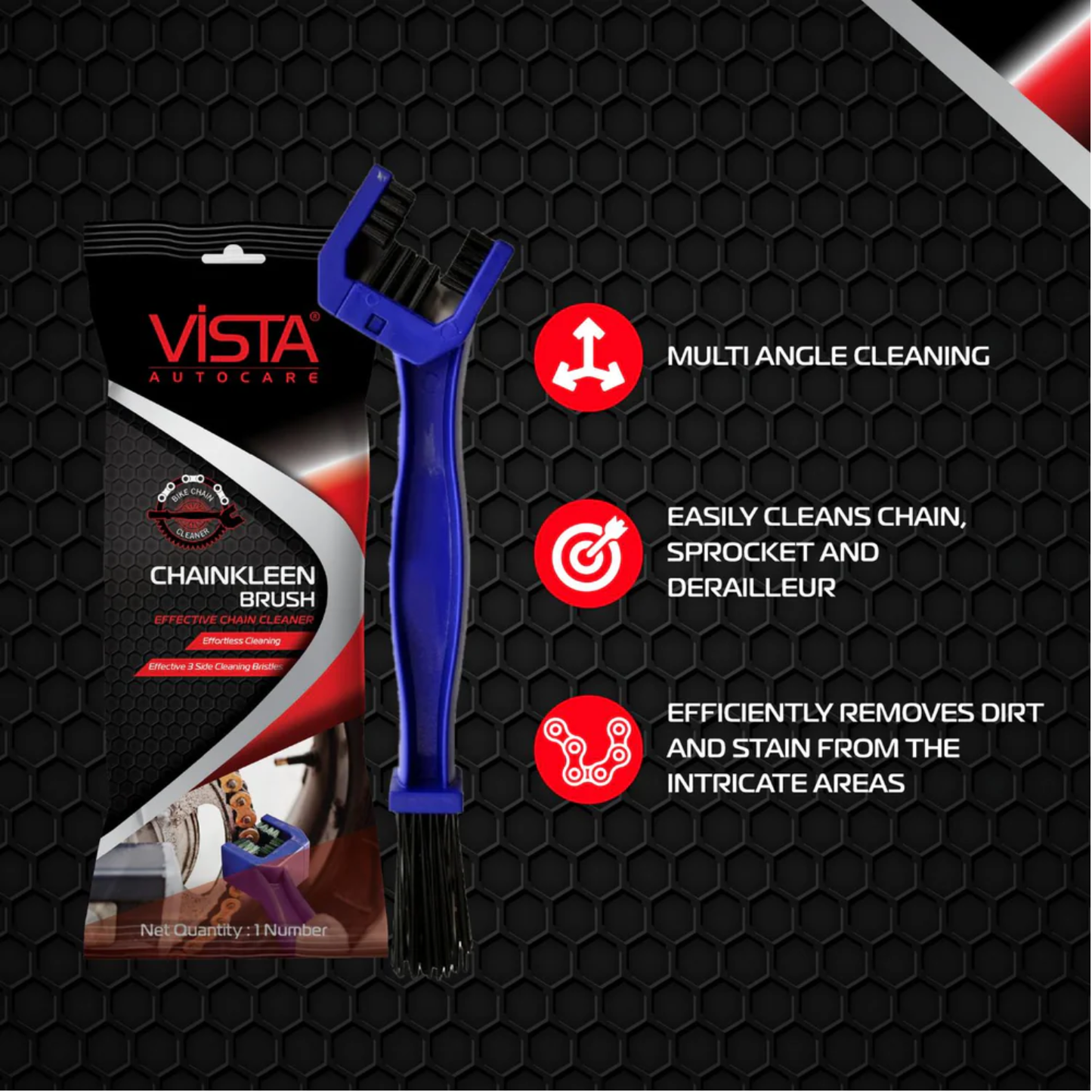 VISTA AUTO CHAIN CLEANER BRUSH