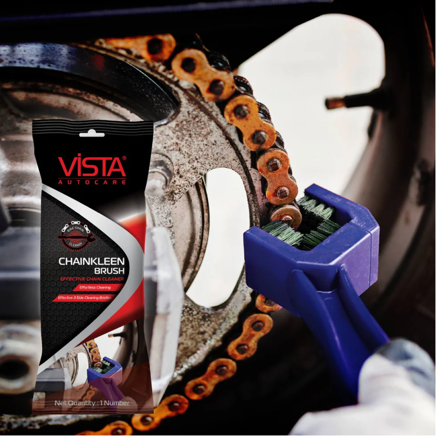 VISTA AUTO CHAIN CLEANER BRUSH
