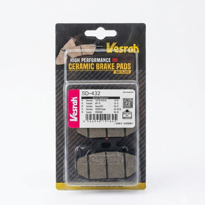 YAMAHA R15 V3/V4 | REAR HIGH PERFORMANCE HH CERAMIC BRAKE PADS | VESRAH