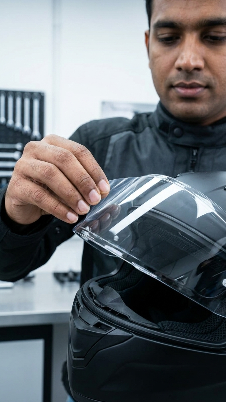 TECZA AUTOCARE RAIN SHILED FOR HELMET