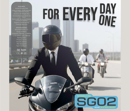ASG SG-02 Bluetooth Helmet Headset