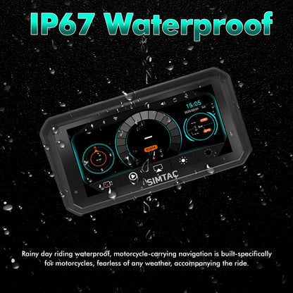 SIMTAC MOTORCYCLE GPS WITH CARPLAY & ANDROID AUTO – M8DT