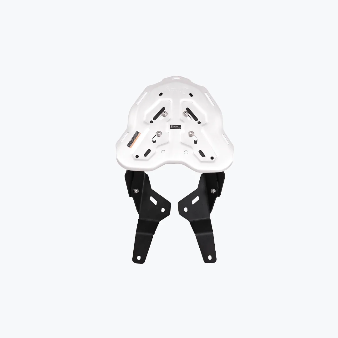 TVS APACHE RTX 300 GENESIS CARRIER SILVER-CLAMP MOUNT FOR GRAB RAIL VARIANTS