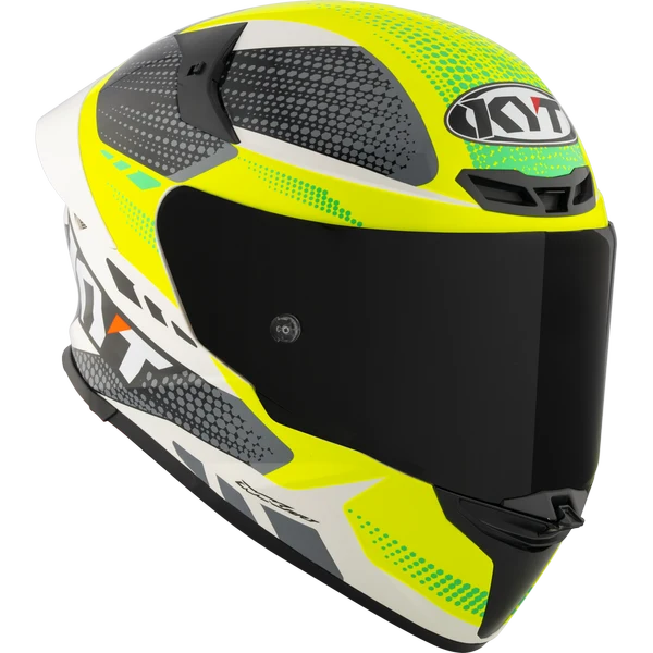 KYT TT REVO GEAR BLACK YELLOW GLOSS HELMET