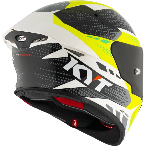 KYT TT REVO GEAR BLACK YELLOW GLOSS HELMET