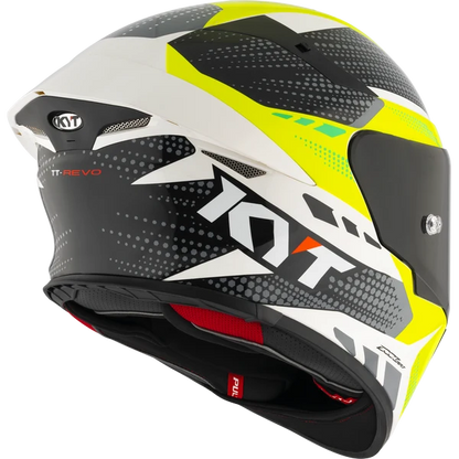 KYT TT REVO GEAR BLACK YELLOW GLOSS HELMET