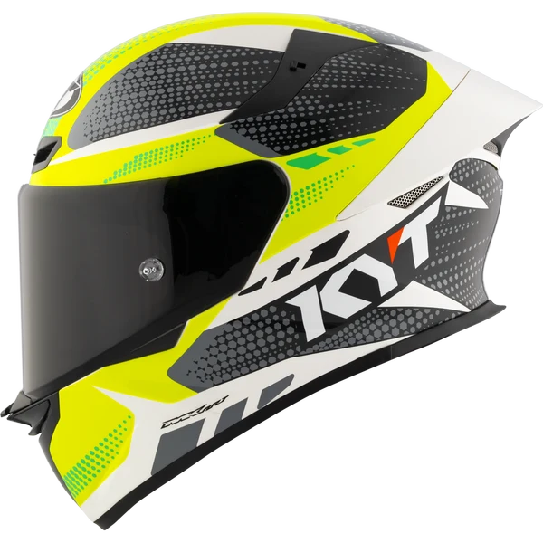 KYT TT REVO GEAR BLACK YELLOW GLOSS HELMET