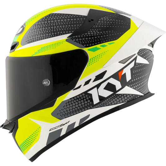 KYT TT REVO GEAR BLACK YELLOW GLOSS HELMET