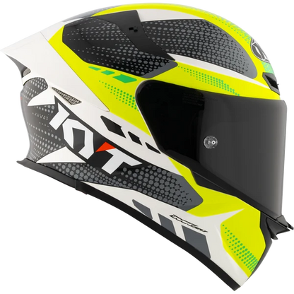 KYT TT REVO GEAR BLACK YELLOW GLOSS HELMET