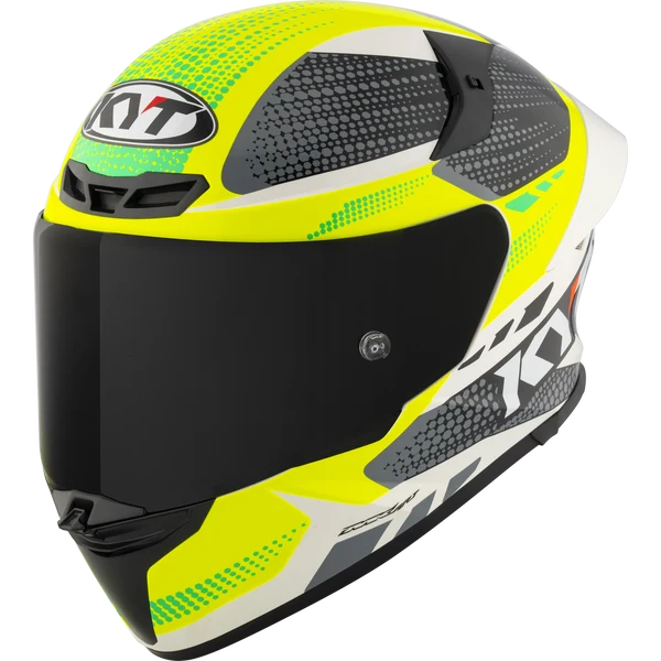 KYT TT REVO GEAR BLACK YELLOW GLOSS HELMET