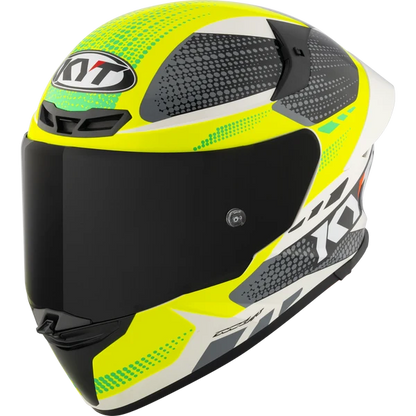 KYT TT REVO GEAR BLACK YELLOW GLOSS HELMET