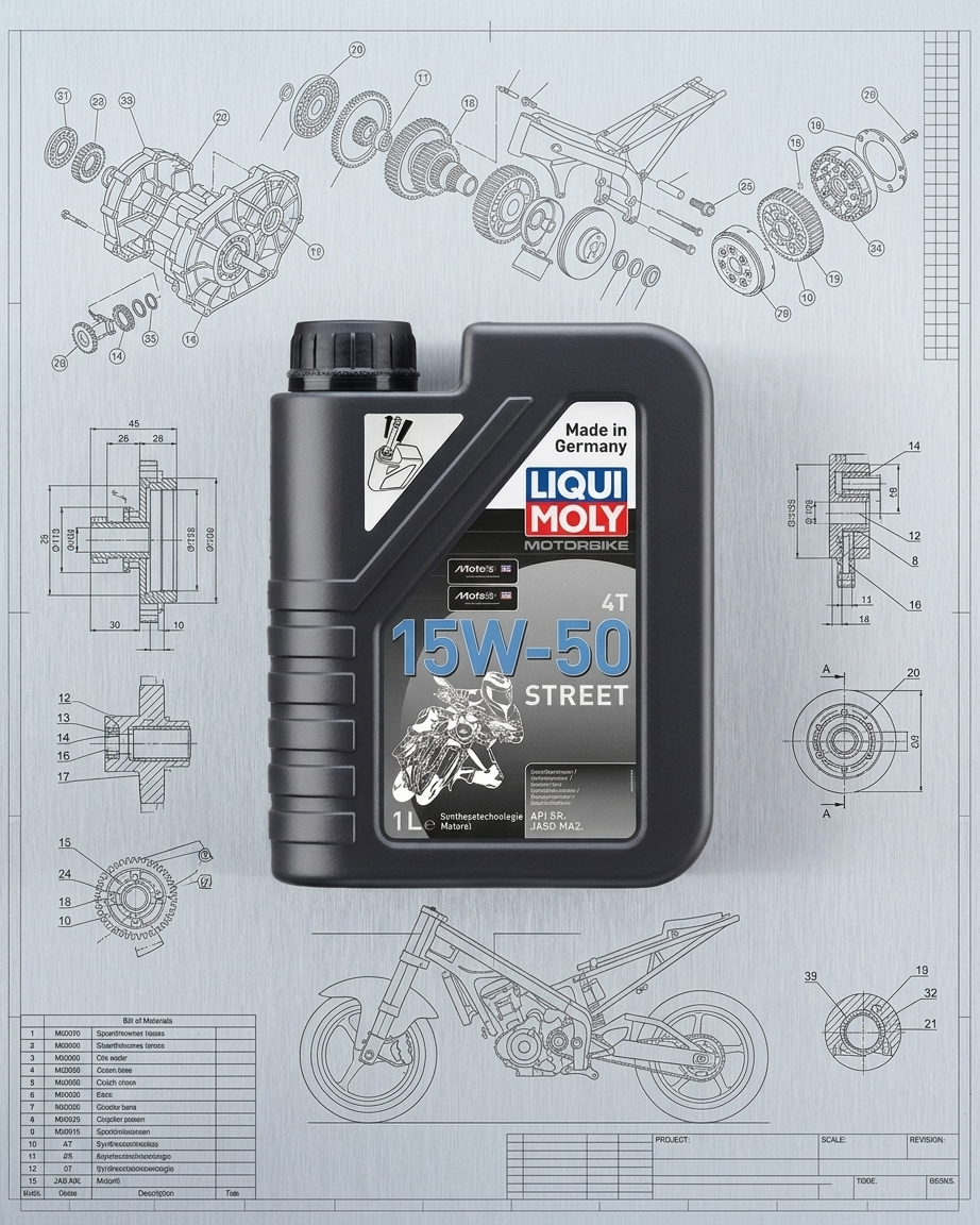 LIQUI MOLY MOTORBIKE 4T 15W-50 STREET (1L)
