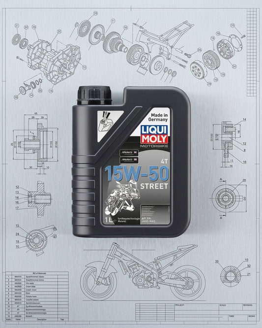 LIQUI MOLY MOTORBIKE 4T 15W-50 STREET (1L)