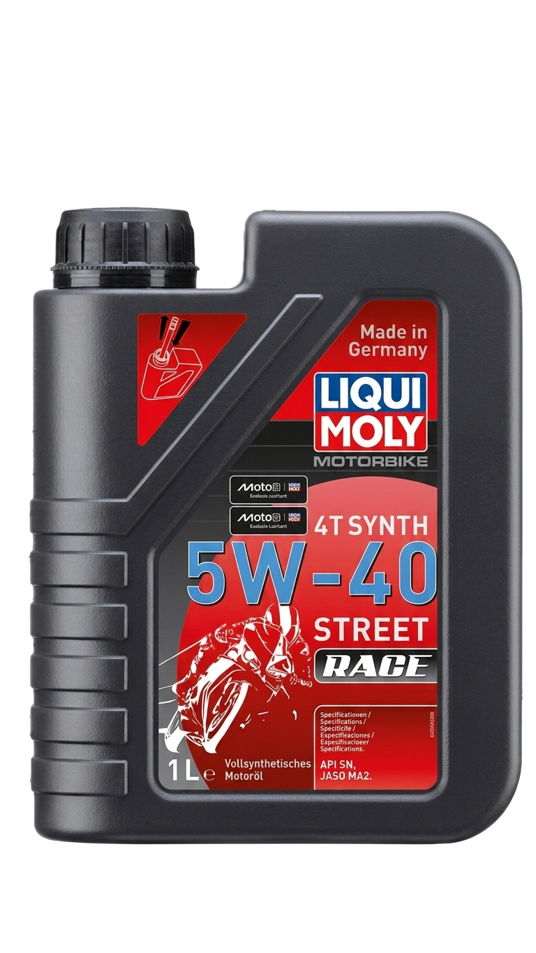 LIQUI MOLY MOTORBIKE 4T SYNTH 5W-40 STREET RACE ENGINE OIL (1L)